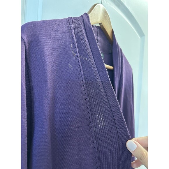 Jones NY Womens Cardigan Extra Large Open Front Lightweight Classic Sweater - Picture 3 of 11